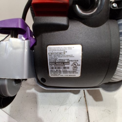 BISSELL AEROSWIFT TURBO UPRIGHT CORDED VACUUM WITH CLEANING TOOLS - PURPLE/GREY (MODEL: 1808B) image 6