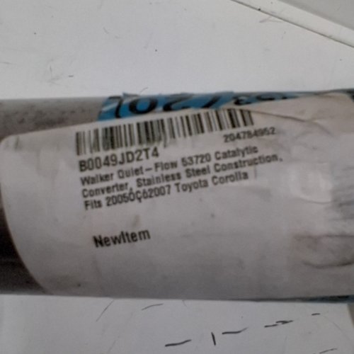 WALKER QUIET-FLOW STAINLESS STEEL MUFFLER ASSEMBLY - FOR TOYOTA COROLLA 2005-2008 - (M#:53720) image 3