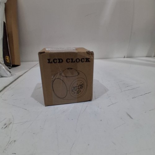 LCD DIGITAL PROJECTION ALARM CLOCK - VOICE TALKING - LED PROJECTOR - WHITE image 4