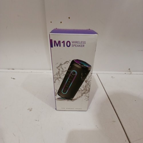 CASCHO PORTABLE BLUETOOTH SPEAKER IPX7 WATERPROOF WIRELESS SPEAKER - BLACK/RGB (MODEL: M10) image 2