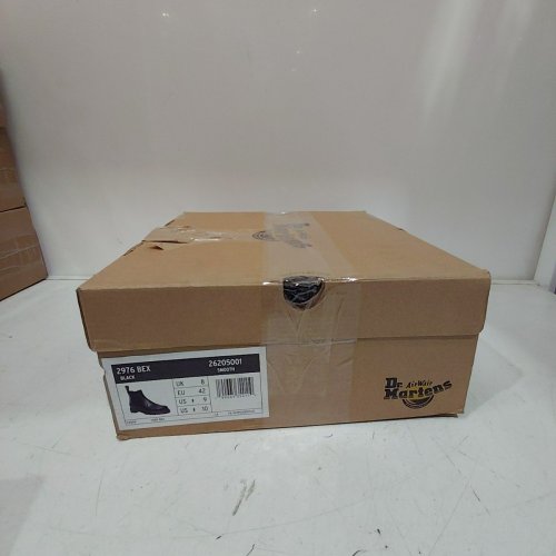 UNISEX DR MARTENS AIR WAVE BEX SMOOTH LEATHER CHELSEA BOOTS - MENS SIZE: 7 , WOMENS SIZE: 8 - BLACK (STYLE: 2976) image 5