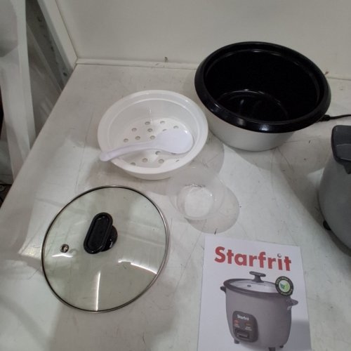 STARFRIT 10 CUP RICE COOKER WITH CERAMIC COATING - GREY (MODEL: 024739) image 4