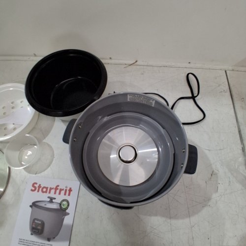 STARFRIT 10 CUP RICE COOKER WITH CERAMIC COATING - GREY (MODEL: 024739) image 5