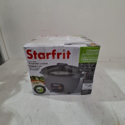 STARFRIT 10 CUP RICE COOKER WITH CERAMIC COATING - GREY (MODEL: 024739) image 7