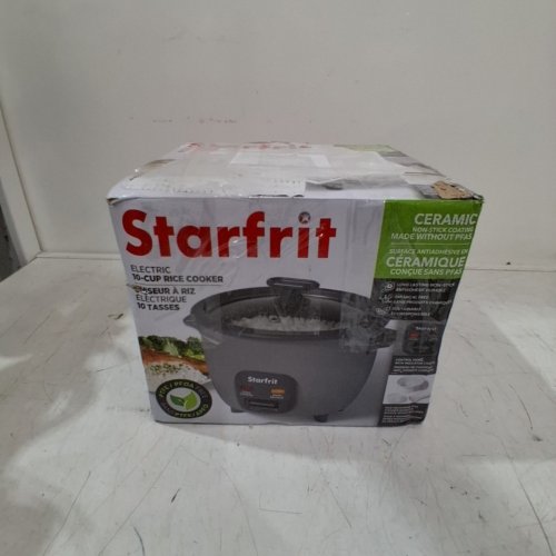 STARFRIT 10 CUP RICE COOKER WITH CERAMIC COATING - GREY (MODEL: 024739) image 8