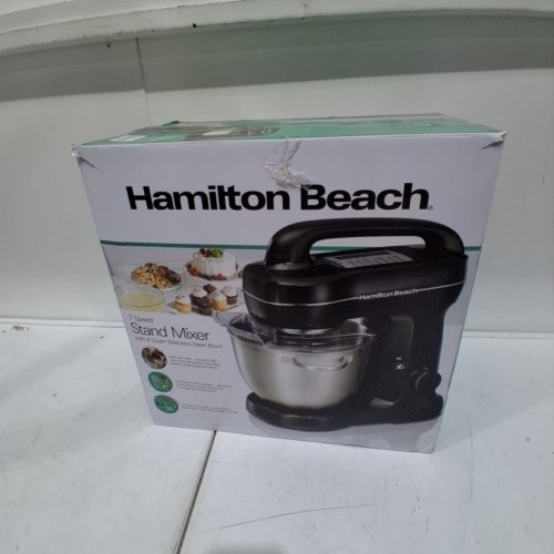 HAMILTON BEACH 7-SPEED 4-QUART TILT-HEAD STAND MIXER - BLACK - (MODEL: 63391) image 5