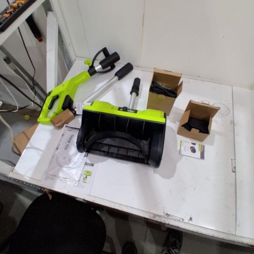 SNAPFRESH CORDLESS BRUSHLESS SNOW SHOVEL 3-SPEED ADJUSTABLE WITH 4.0AH BATTERY - 20V - 12" - GREEN MODEL: SP3011) image 10