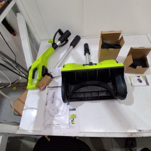 SNAPFRESH CORDLESS BRUSHLESS SNOW SHOVEL 3-SPEED ADJUSTABLE WITH 4.0AH BATTERY - 20V - 12" - GREEN MODEL: SP3011) image 11