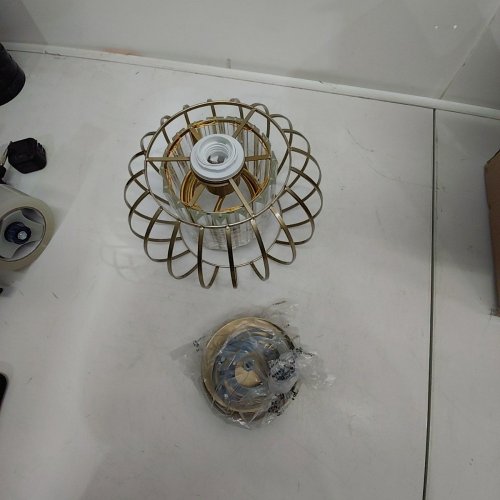 XSDETU GOLD PENDANT LIGHT FIXTURE - GOLD image 3
