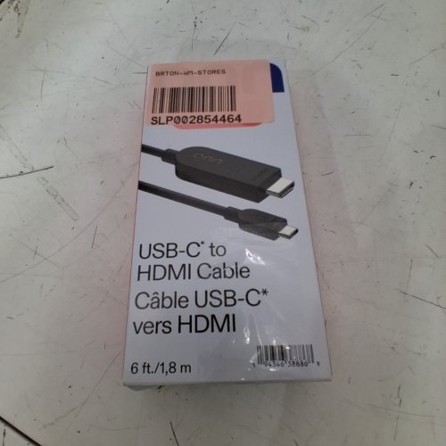 ONN USB-C TO HDMI CABLE - 6FT - BLACK (ITEM: 36008529) image 3