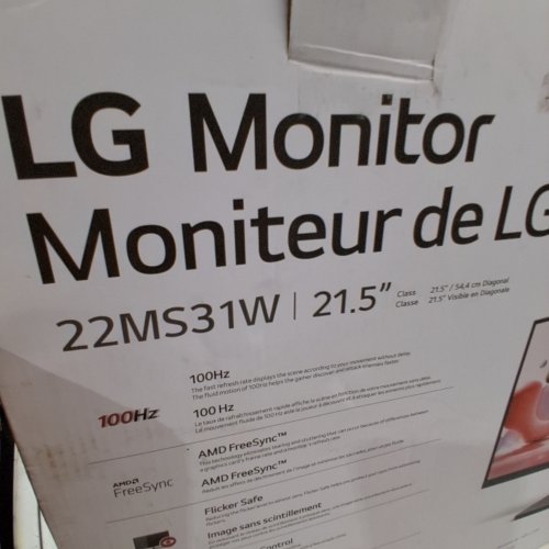 LG IPS FULL HD MONITOR WITH AMD FREESYNC - 100HZ - 21.5" - BLACK (MODEL: 22MS31W) image 4