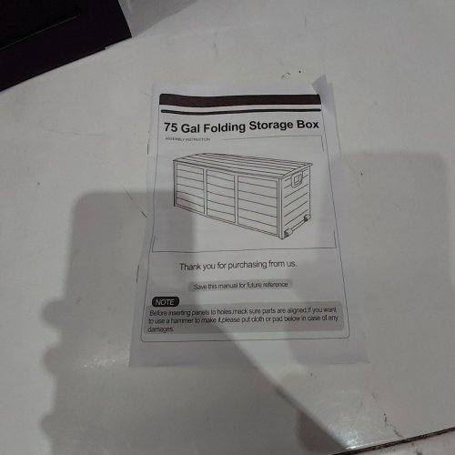 KTAXON FOLDING COLLAPSIBLE STORAGE BOX - 75 GAL - BLACK image 3