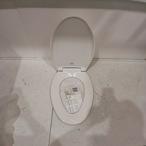 BEMIS AFFINITY PLASTIC TOILET SEAT, WHITE NEVER LOOSENS, REMOVES FOR CLEANING SLOW-CLOSE ADJUSTABLE WITH EXTRA STABILITY - ELONGATED - WHITE - (MODEL: 1200E4 000) image 2