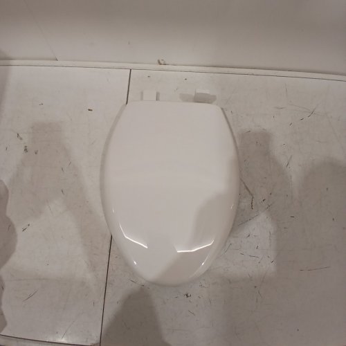 BEMIS AFFINITY PLASTIC TOILET SEAT, WHITE NEVER LOOSENS, REMOVES FOR CLEANING SLOW-CLOSE ADJUSTABLE WITH EXTRA STABILITY - ELONGATED - WHITE - (MODEL: 1200E4 000) image 3