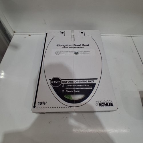 KOHLER ELONGATED TOILET SEAT - 18 5/8" - white image 2