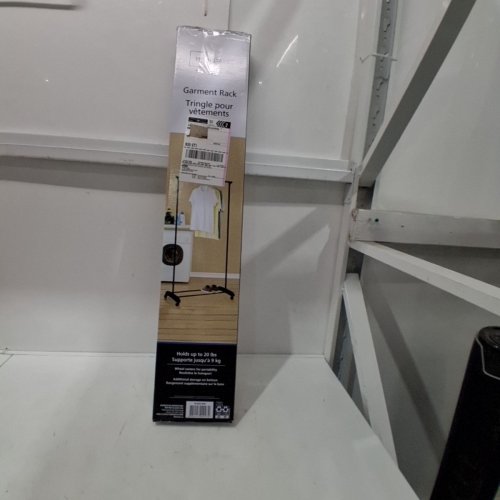 MAINSTAYS SINGLE ROD GARMENT RACK - 68" X 35" - BLACK - (MODEL: EH-GRCA-004B) image 3
