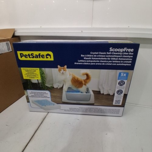 PETSAFE SCOOPFREE CRYSTAL CLASSIC SELF-CLEANING LITTER BOX - GREY (MODEL: PAL10-18122) image 5