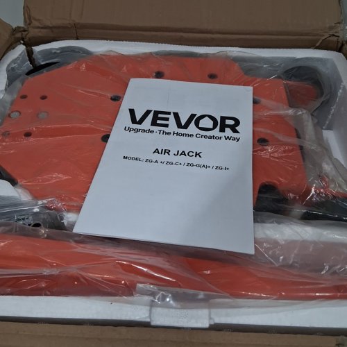 VEVOR BAG AIR PNEUMATIC CAR JACK WITH TWO WHEELS - 6600LBS - 3T - ORANGE (MODEL: ZG-C) image 2
