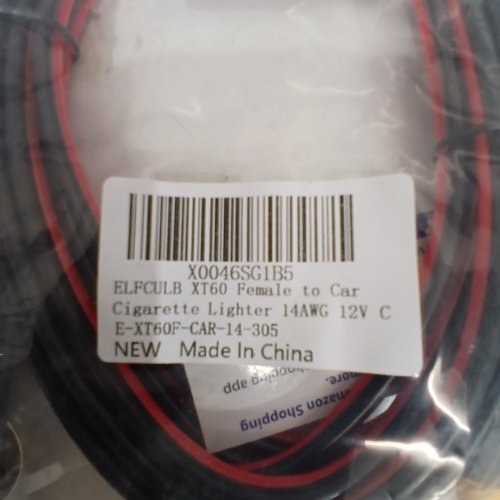 ELFCULB XT60 FEMALE TO CIGARETTE LIGHTER 14AWG 12V LIGHTER SOCKET CONNECTOR CABLE, 5FT image 2