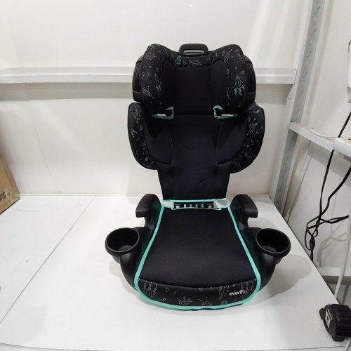 EVENFLO GO TIME LX BOOSTER CAR SEAT - 28.2" X 15.5" X 19.5" - 40-120LBS MAX - ASTRO BLUE (MODEL: 35012415C) image 3