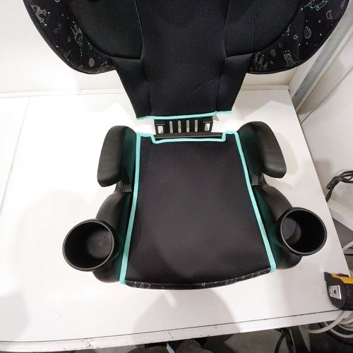 EVENFLO GO TIME LX BOOSTER CAR SEAT - 28.2" X 15.5" X 19.5" - 40-120LBS MAX - ASTRO BLUE (MODEL: 35012415C) image 4