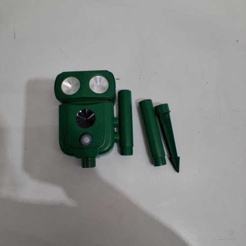 3FREE ANIMAL REPELLER ULTRASONIC SOLAR POWER BIRD DOG CAT SKUNK DEER RACCOON REPELLENT - 19" - GREEN image 2