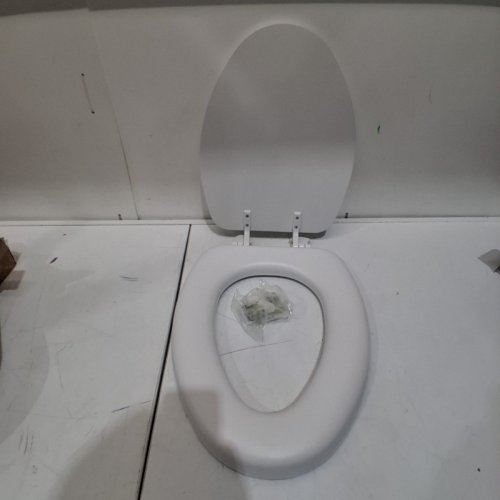BEMIS MAYFAIR ELONGATED TOILET SEAT - 17.4" X 14.15" - WHITE (MODEL: 1815EC) image 2