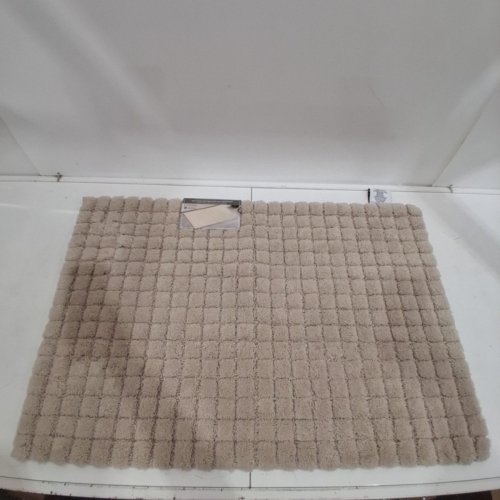MINERAL SPRING PLUSH GRID BATH MAT - 2FT X 3FT - TAN/BEIGE (MODEL: 1796299) image 2