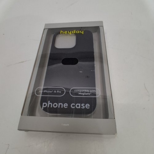 HEYDAY MAGSAFE SILICONE CASE FOR IPHONE 15 PRO - BLACK image 3