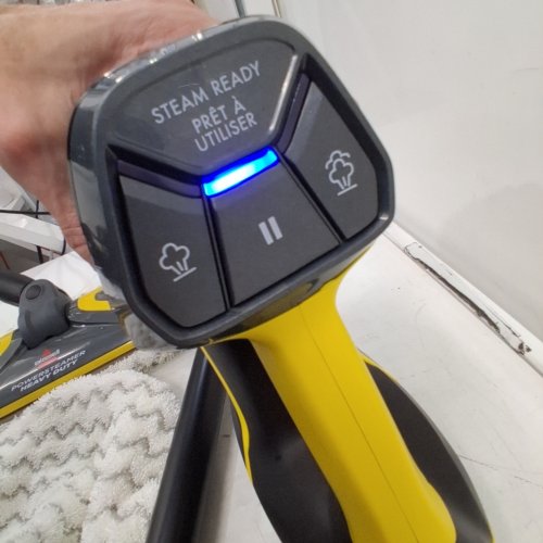 BISSELL 3-IN-1 POWERSTEAMER HEAVY DUTY STEAM MOP & HANDHELD CLEANER - GREY/YELLOW (MODEL: 2685B) image 2