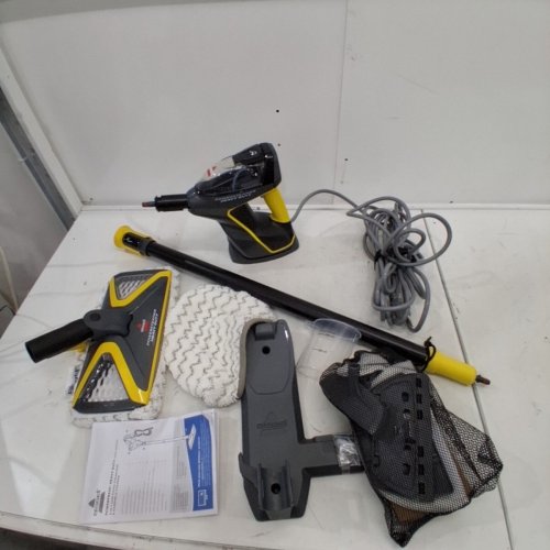 BISSELL 3-IN-1 POWERSTEAMER HEAVY DUTY STEAM MOP & HANDHELD CLEANER - GREY/YELLOW (MODEL: 2685B) image 3
