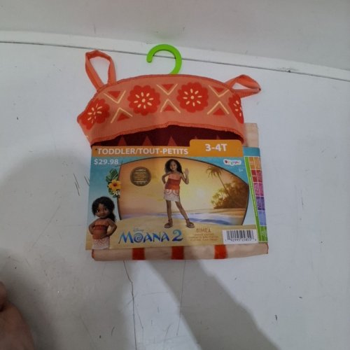 GIRL'S DISNEY MOANA 2 SIMEA COSTUME - 3-4T - ORANGE image 2