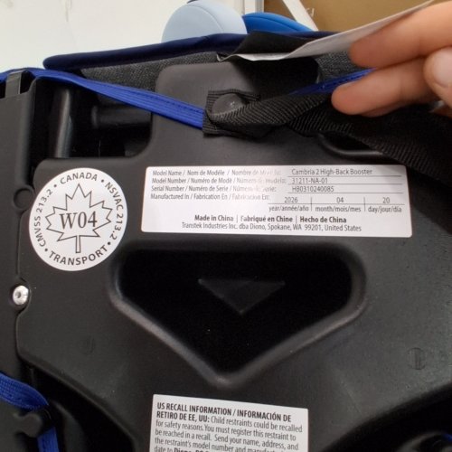 DIONO CAMBRIA 2 HIGH BACK AND BACKLESS BOOSTER SEAT - 40-120LBS - BLUE - (MODEL: 31211-NA-01) image 2