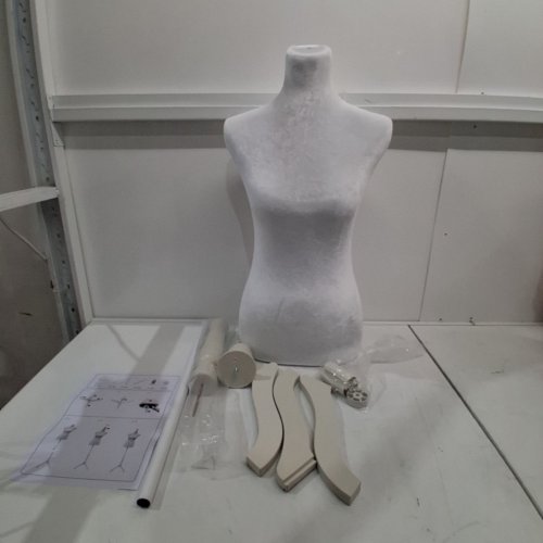 MEETINGHOME DRESS FORM MANNEQUIN - 49.6" TO 63.4" - WHITE (MODEL: MQ-FL2104-WHITE) image 2