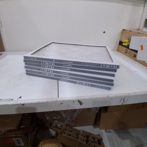 6PK AMAZON BASICS MERV 8 AC FURNACE AIR FILTERS - 16"X20"X1" - WHITE image 2