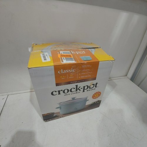 CROCK POT CLASSIC MANUAL SLOW COOKER - 4.5QT. CAPACITY - MACAROON BLUE (MODEL: CPSCRM45-B-122) image 4