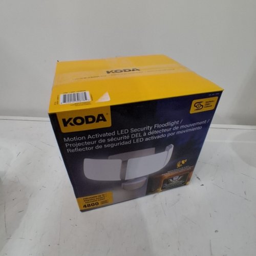 KODA MOTION-ACTIVATED LED SECURITY FLOOD LIGHT - 4800LM - WHITE (MODEL: 1938035/LM030878) image 3