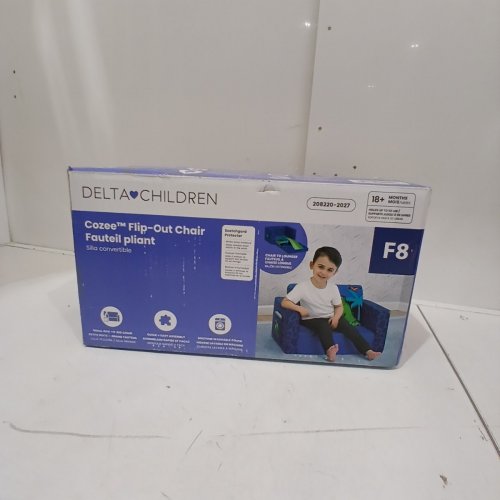 DELTA CHILDREN COZEE FLIP-OUT CHAIR - 18M + / MAX 90 LBS - BLUE (MODEL: 208220-2027) image 5