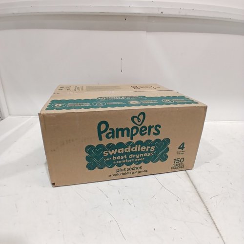 150PK PAMPERS SWADDLERS ACTIVE BABY DIAPERS - SIZE 4 - 37LBS image 2