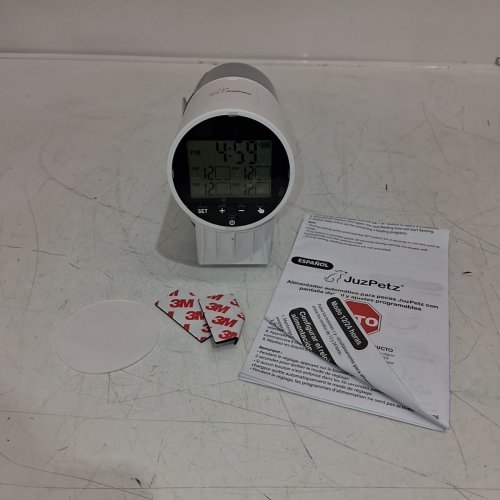 JUZPETZ AUTOMATIC DIGITAL PROGRAMMABLE FISH FEEDER WITH 4 FEEDINGS - 2 X 1.5 V AA - WHITE (MODEL: JPZ-7009JB) image 3