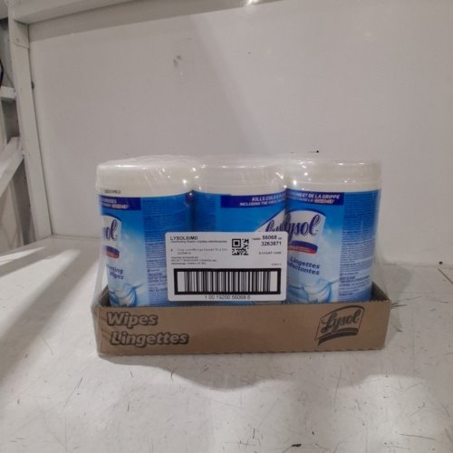 6PK ( 75 WIPES PER ) LYSOL DISINFECTING WIPES CRISP LINEN image 2