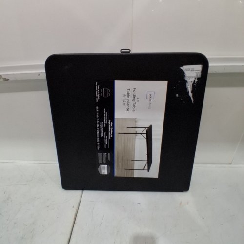 MAINSTAYS 4FT FOLDING TABLE- BLACK image 2