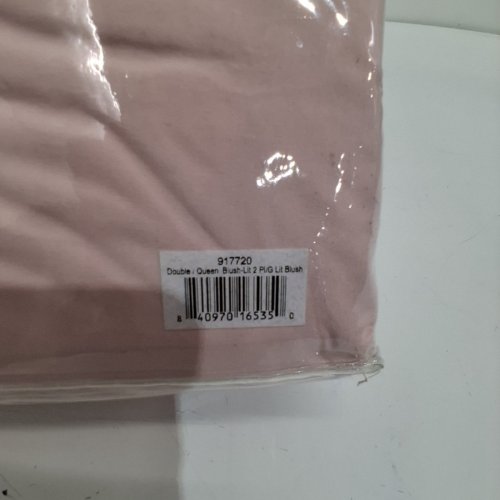 3PC DUVET COVER SET - DOUBLE / QUEEN - ROSE BLUSH / PINK image 3