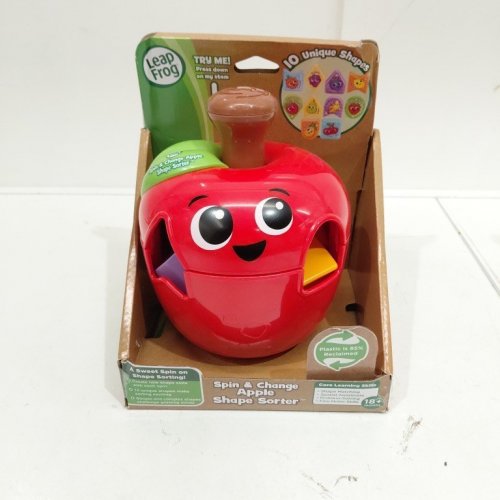 LEAP FROG SPIN & CHANGE APPLE SHAPE SORTER - RED / MULTICOLOUR (MODEL: 5646) image 2