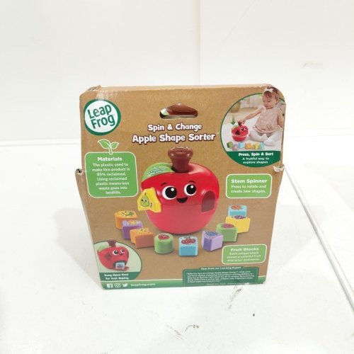 LEAP FROG SPIN & CHANGE APPLE SHAPE SORTER - RED / MULTICOLOUR (MODEL: 5646) image 3
