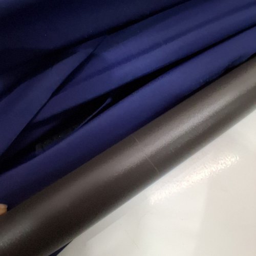 OUTDOOR PATIO UMBRELLA WITH SOLAR LED LIGHTS - 9FT - BLUE NAVY image 5