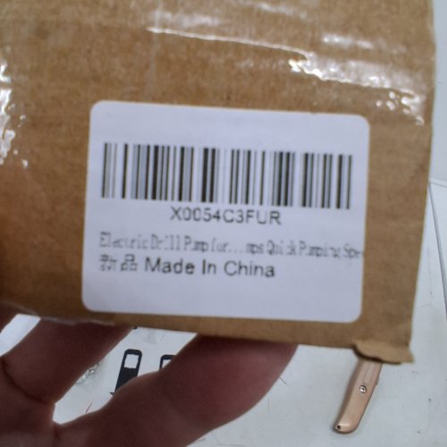 ELECTRIC DRILL PUMP - MINI HAND SELF-PRIMING FLUID TRANSFER PUMP - BLACK image 2
