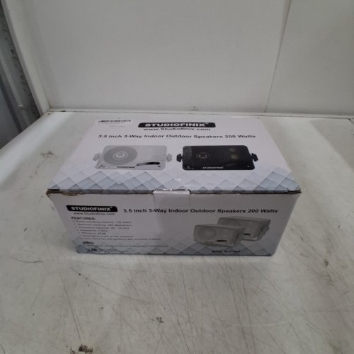 2PK STUDIOFINIX OUTDOOR CORROSION RESISTANT SPEAKERS - 3.5" / 200W - BLACK (MODEL: HOS-301) image 4