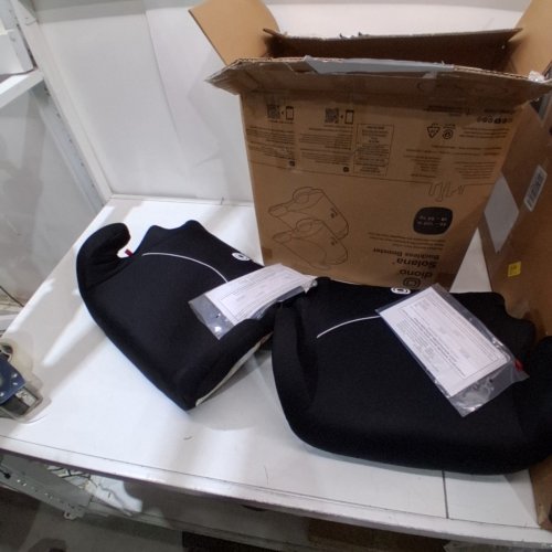 2PK DIONO SOLANA NO LATCH BACKLESS BOOSTER CAR SEATS WITH CUPHOLDERS AND REMOVABLE WASHABLE COVERS - FOR KIDS 40-120LBS - CHARCOAL BLACK (MODEL: 32060-NA-01) image 3