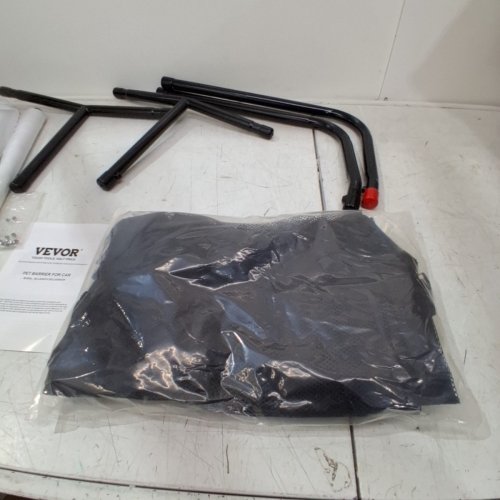VEVOR DOG CAR BARRIER/DIVIDER FOR FRONT SEATS INSTALLATION WITH SEE THROUGH NET MESH & UNIVERSAL-FIT FOR FULL-SIZE SEDANS, TRUCKS, AND SUVS - 56" - BLACK (MODEL: SZJJGW01L) image 5